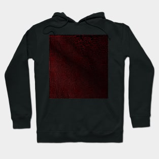 Red dot ripple pattern Hoodie